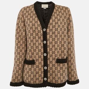 Gucci brown monogram jacket